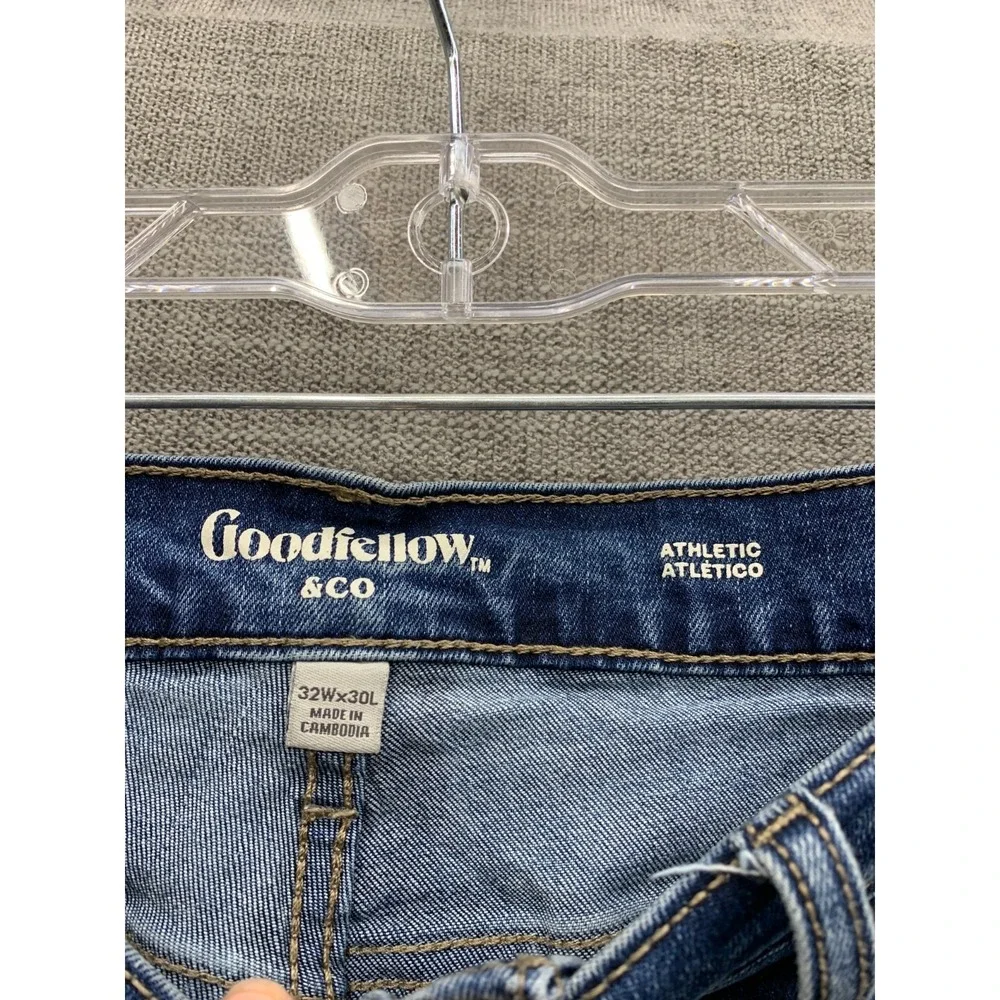 Goodfellow & Co TruTemp 365 All Season Tech Athletic Jeans Mens 32x30 Blue Denim